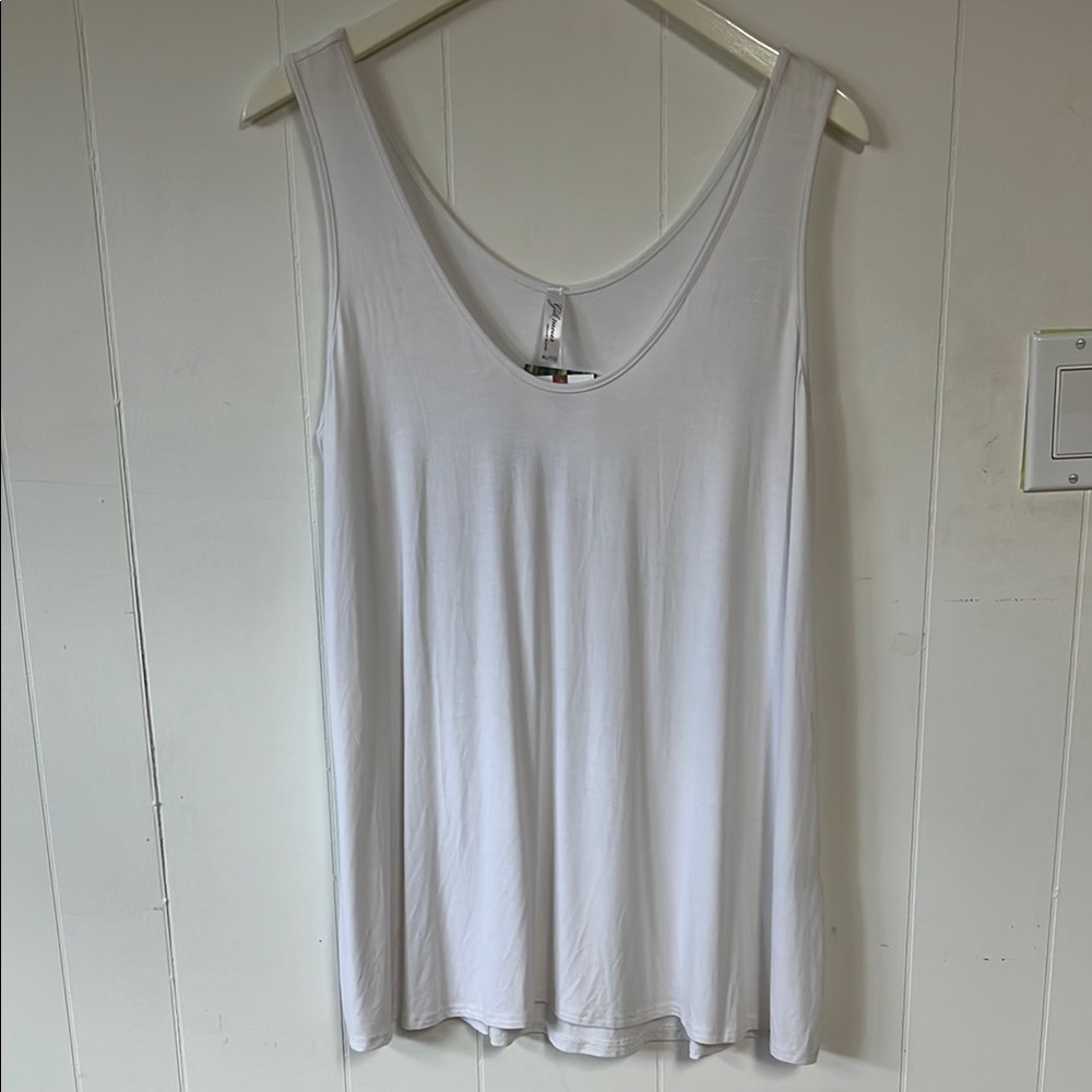 White Sleeveless Top
